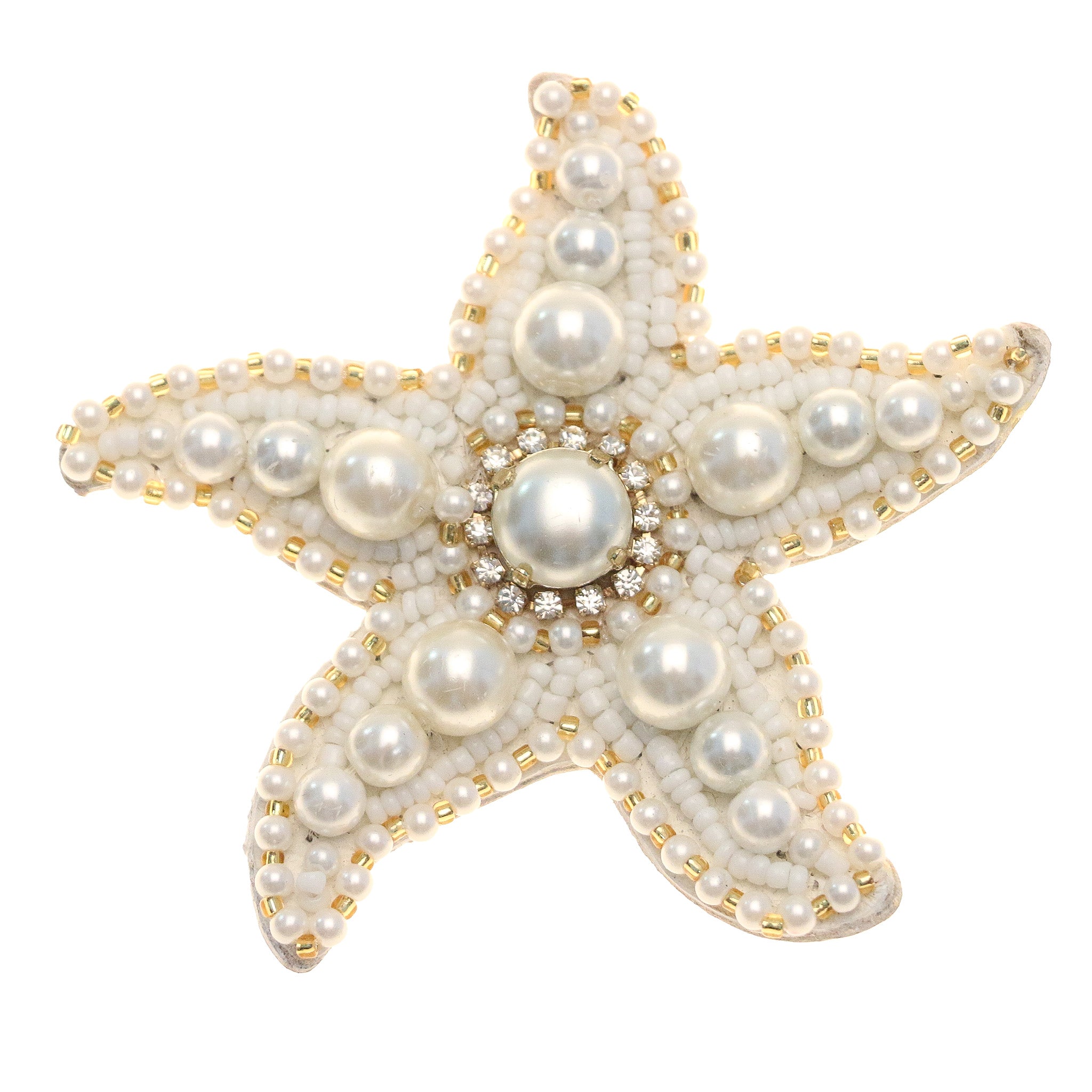 Crystal Rhinestone Starfish Brooches & Women's Silver Plated Hijab