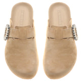 Alaska Mule Beige Suede