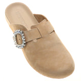 Alaska Mule Beige Suede