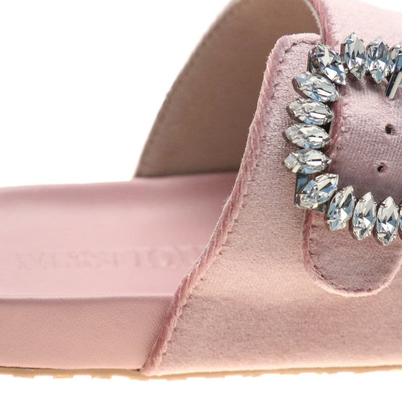 Davie Sandal Pink Velvet-In Stock