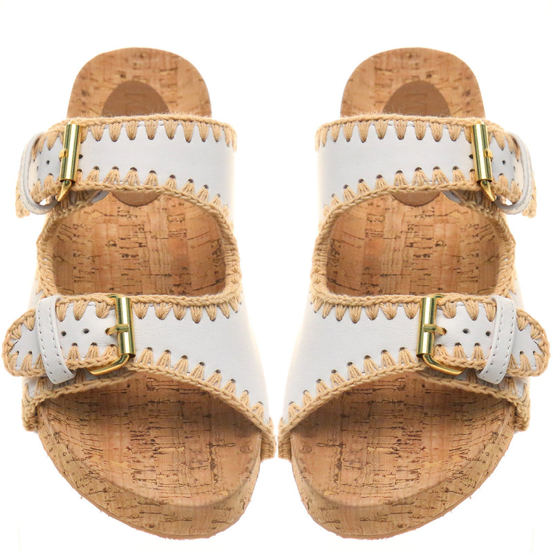 Ischia Sandal White-In Stock