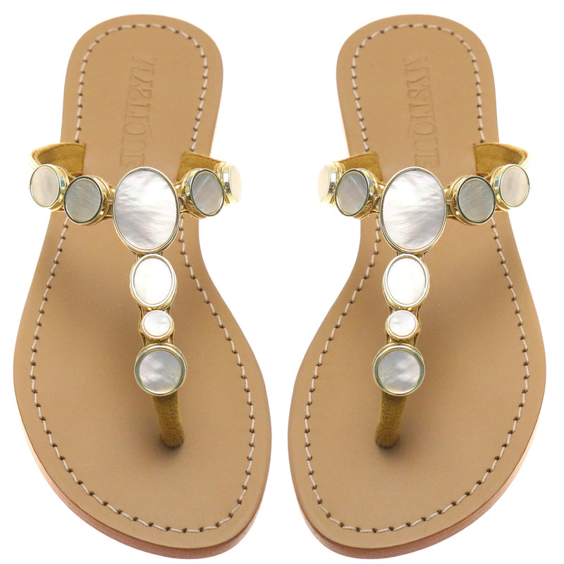 Harper Sandal Mother of Pearl-In Stock