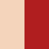 HALF BEIGE/HALF RED