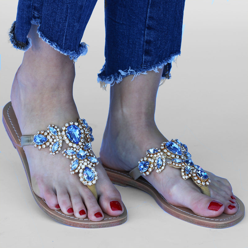 Boca Raton Sandal Blue-In Stock